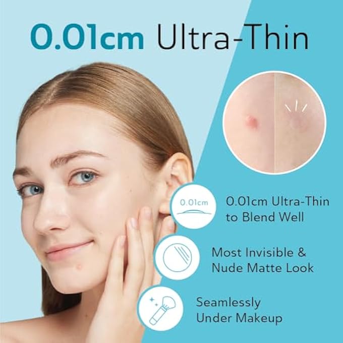 DERMA ANGEL ULTRA INVISIBLE ACNE PATCHES FOR FACE PIMPLE PATCHES HYDROCOLLOID PATCHES ZIT PATCHES ACNE STICKERS EXPOSED SKIN CARE ACNE TREATMENT - DAY AND NIGHT USE 240 PIECES 3 SIZES - Image 2
